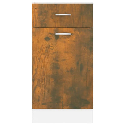 vidaXL Drawer Bottom Cabinet "Lyon" Smoked Oak 40x46x81,5 cm Engineered Wood