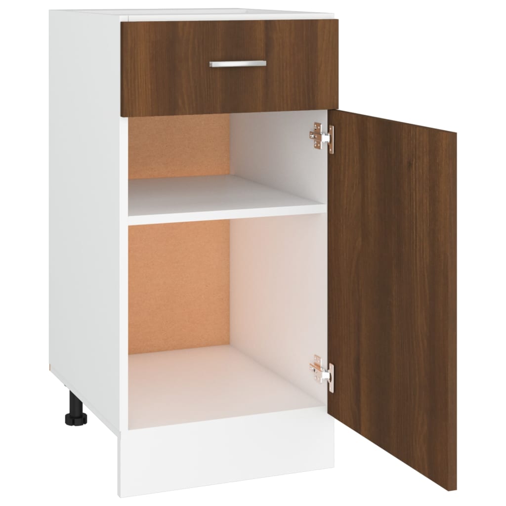 vidaXL Drawer Bottom Cabinet Lyon Brown Oak 40x46x81.5 cm Engineered Wood