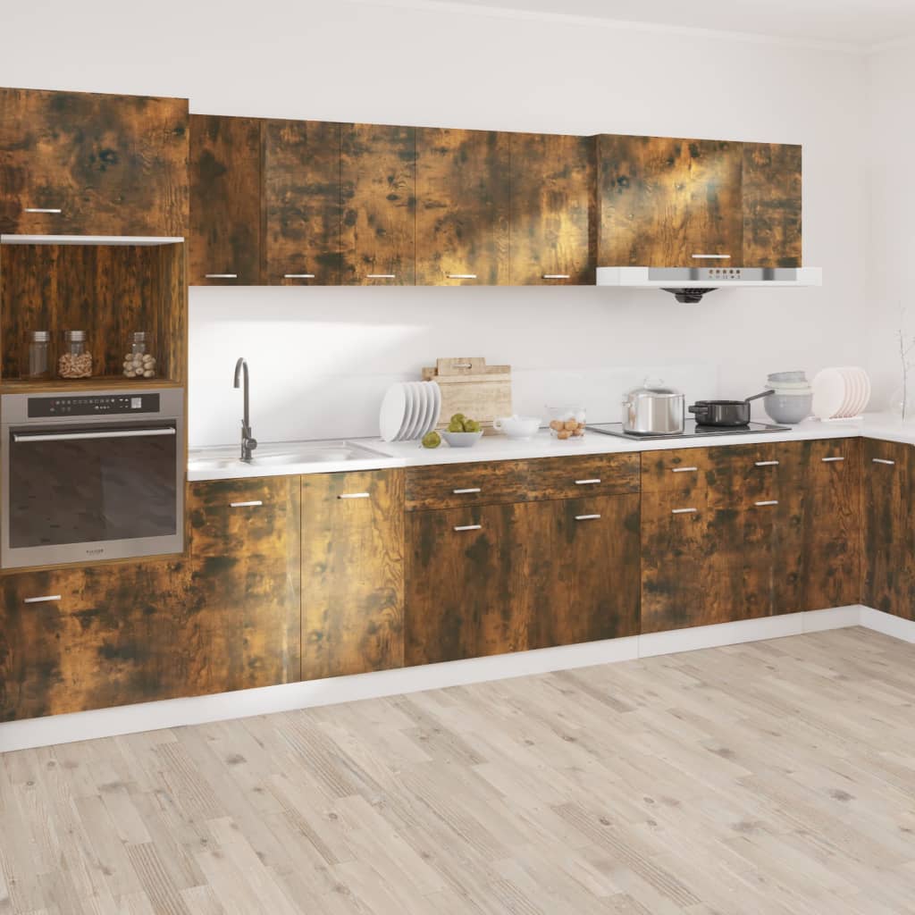 vidaXL Drawer Bottom Cabinet Lyon Smoked Oak 50x46x81.5 cm Engineered Wood