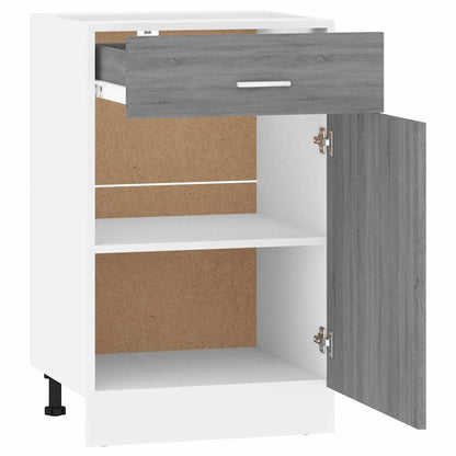 vidaXL Drawer Bottom Cabinet "Lyon" Grey Sonoma 50x46x81.5 cm