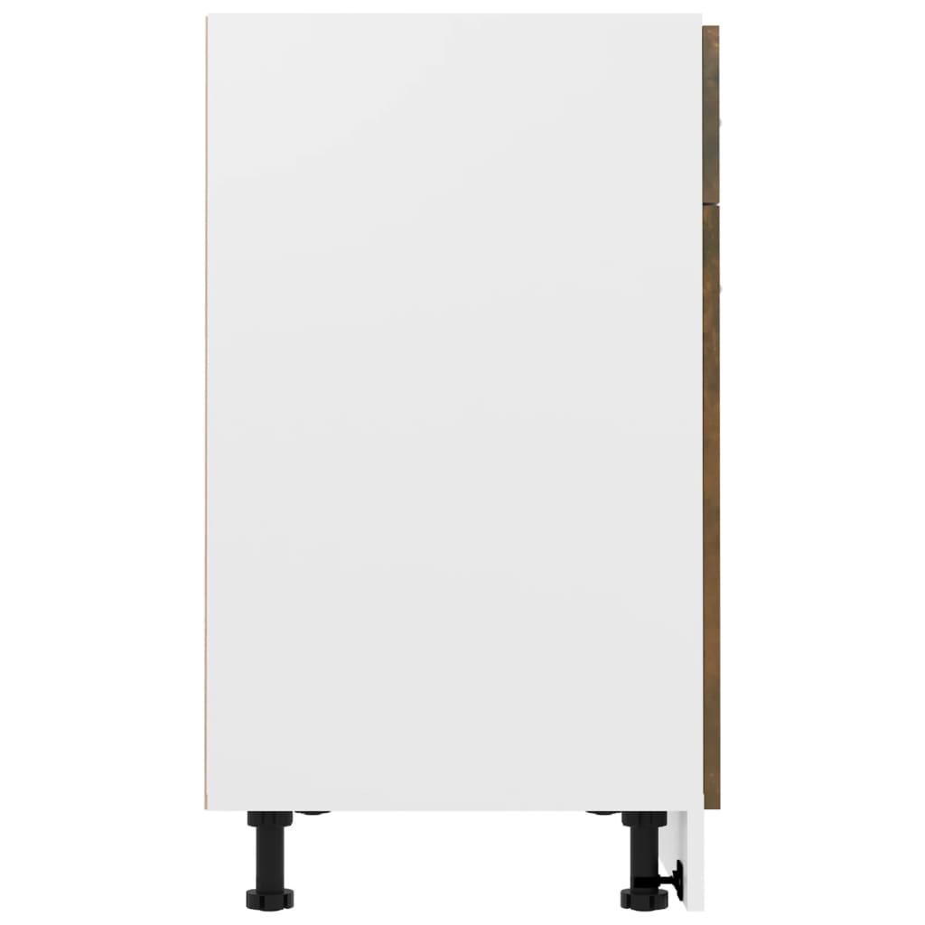 vidaXL Drawer Bottom Cabinet "Lyon" Smoked Oak 80x46x81,5 cm Engineered Wood
