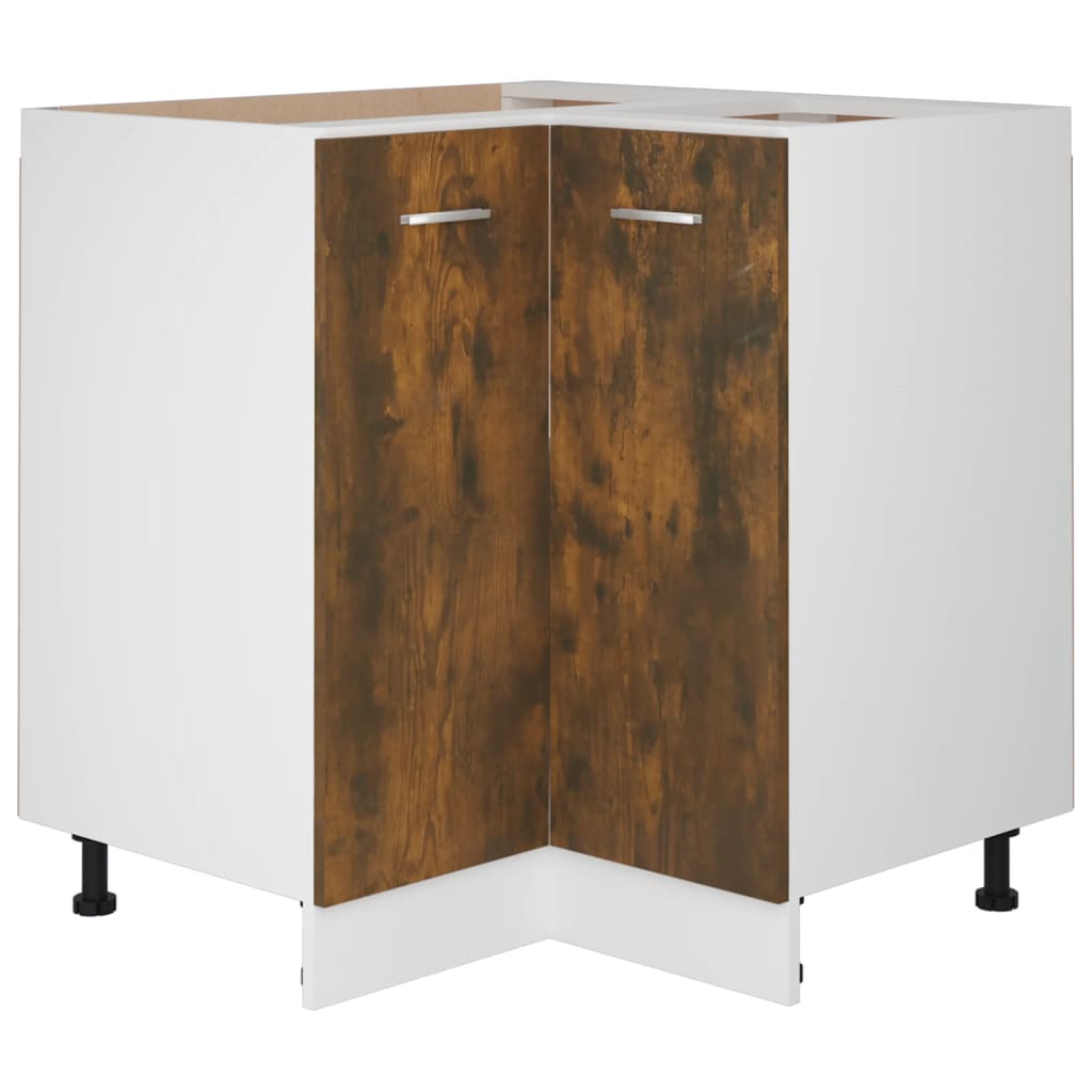 vidaXL Kitchen Cabinet "Lyon" Smoked Oak 75,5x75,5x81,5 cm Engineered Wood
