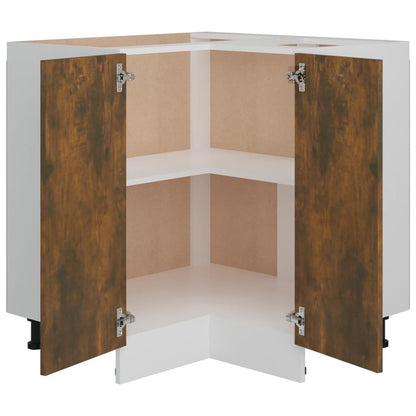 vidaXL Kitchen Cabinet "Lyon" Smoked Oak 75,5x75,5x81,5 cm Engineered Wood
