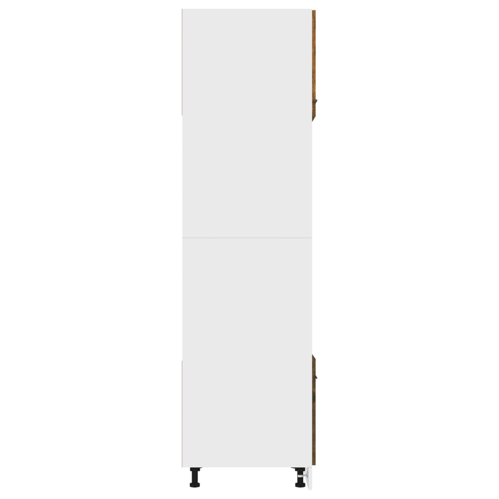 vidaXL Microwave Cabinet Lyon Smoked Oak 60x57x207 cm Engineered Wood