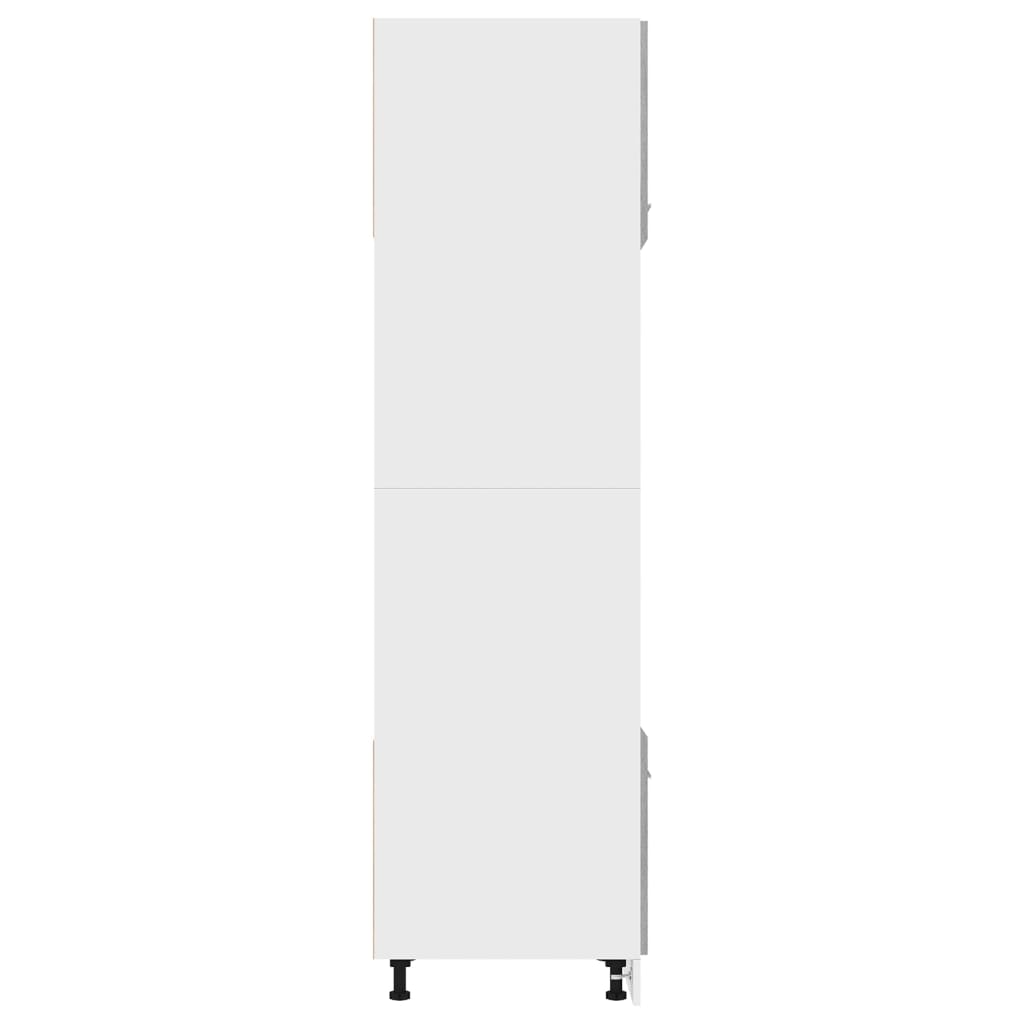 vidaXL Microwave Cabinet Lyon Grey Sonoma 60x57x207 cm Engineered Wood