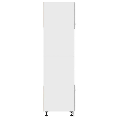 vidaXL Microwave Cabinet Lyon Grey Sonoma 60x57x207 cm Engineered Wood