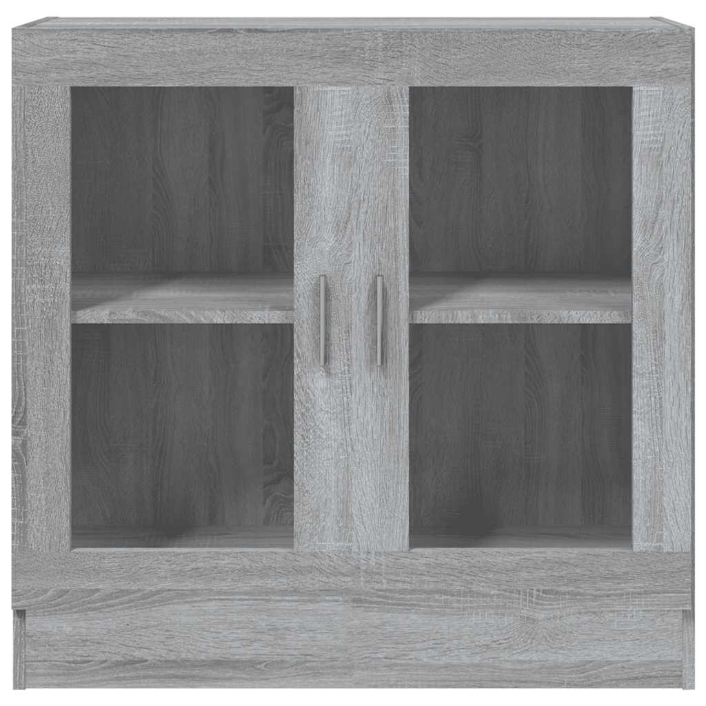 vidaXL Vitrine Cabinet Grey Sonoma 82,5x30,5x80 cm Engineered Wood