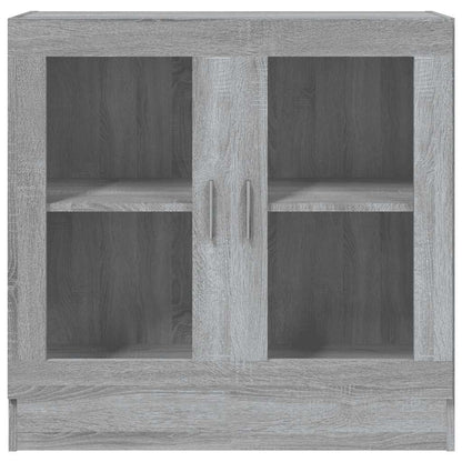 vidaXL Vitrine Cabinet Grey Sonoma 82,5x30,5x80 cm Engineered Wood