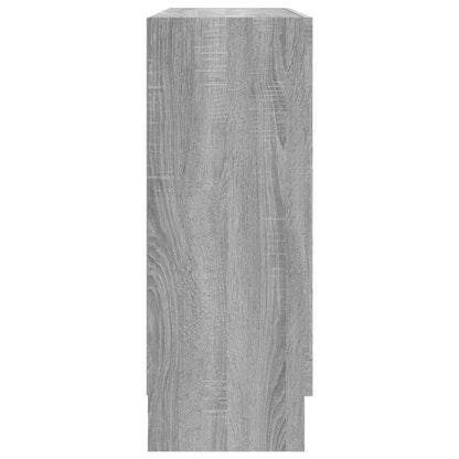 vidaXL Vitrine Cabinet Grey Sonoma 82,5x30,5x80 cm Engineered Wood