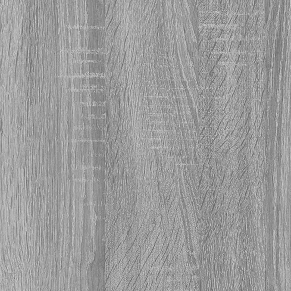vidaXL Vitrine Cabinet Grey Sonoma 82,5x30,5x80 cm Engineered Wood