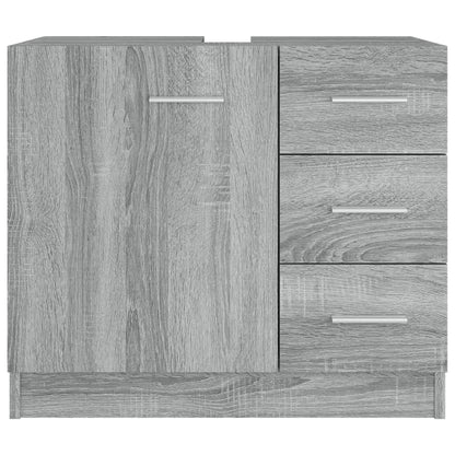 vidaXL Sink Cabinet Grey Sonoma 63x30x54 cm Engineered Wood