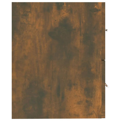 vidaXL Sink Cabinet Smoked Oak 60x38,5x48 cm Engineered Wood
