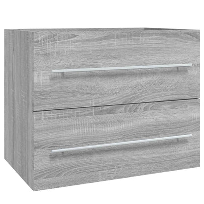 vidaXL Sink Cabinet Grey Sonoma 60x38,5x48 cm Engineered Wood