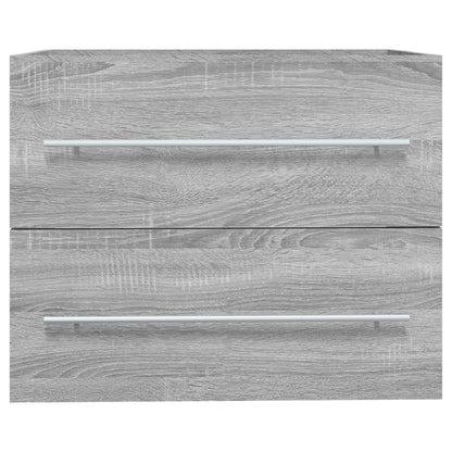vidaXL Sink Cabinet Grey Sonoma 60x38,5x48 cm Engineered Wood