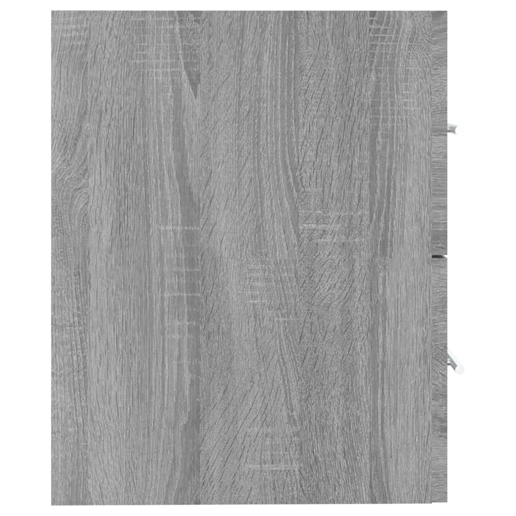 vidaXL Sink Cabinet Grey Sonoma 60x38,5x48 cm Engineered Wood