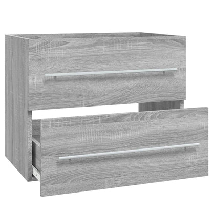 vidaXL Sink Cabinet Grey Sonoma 60x38,5x48 cm Engineered Wood