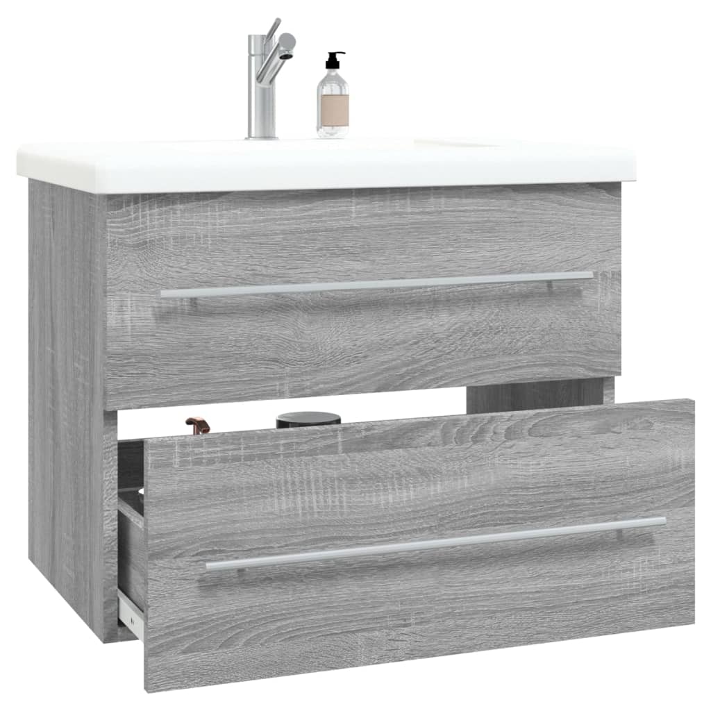 vidaXL Sink Cabinet Grey Sonoma 60x38,5x48 cm Engineered Wood