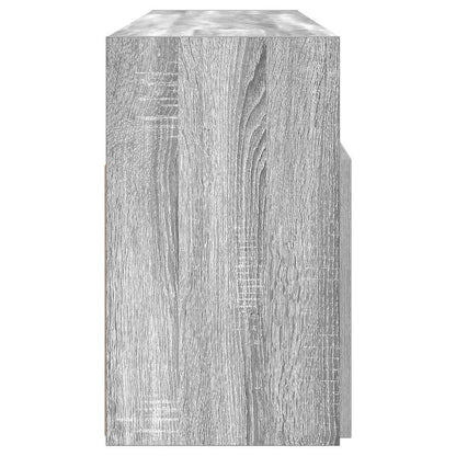 vidaXL TV Cabinet with LED Lights Grey Sonoma 120x30x50 cm