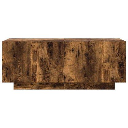 vidaXL TV Cabinet Smoked Oak 100x35x40 cm Engineered Wood