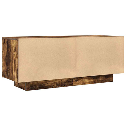 vidaXL TV Cabinet Smoked Oak 100x35x40 cm Engineered Wood