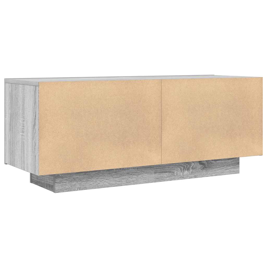 vidaXL TV Cabinet Grey Sonoma 100x35x40 cm Engineered Wood