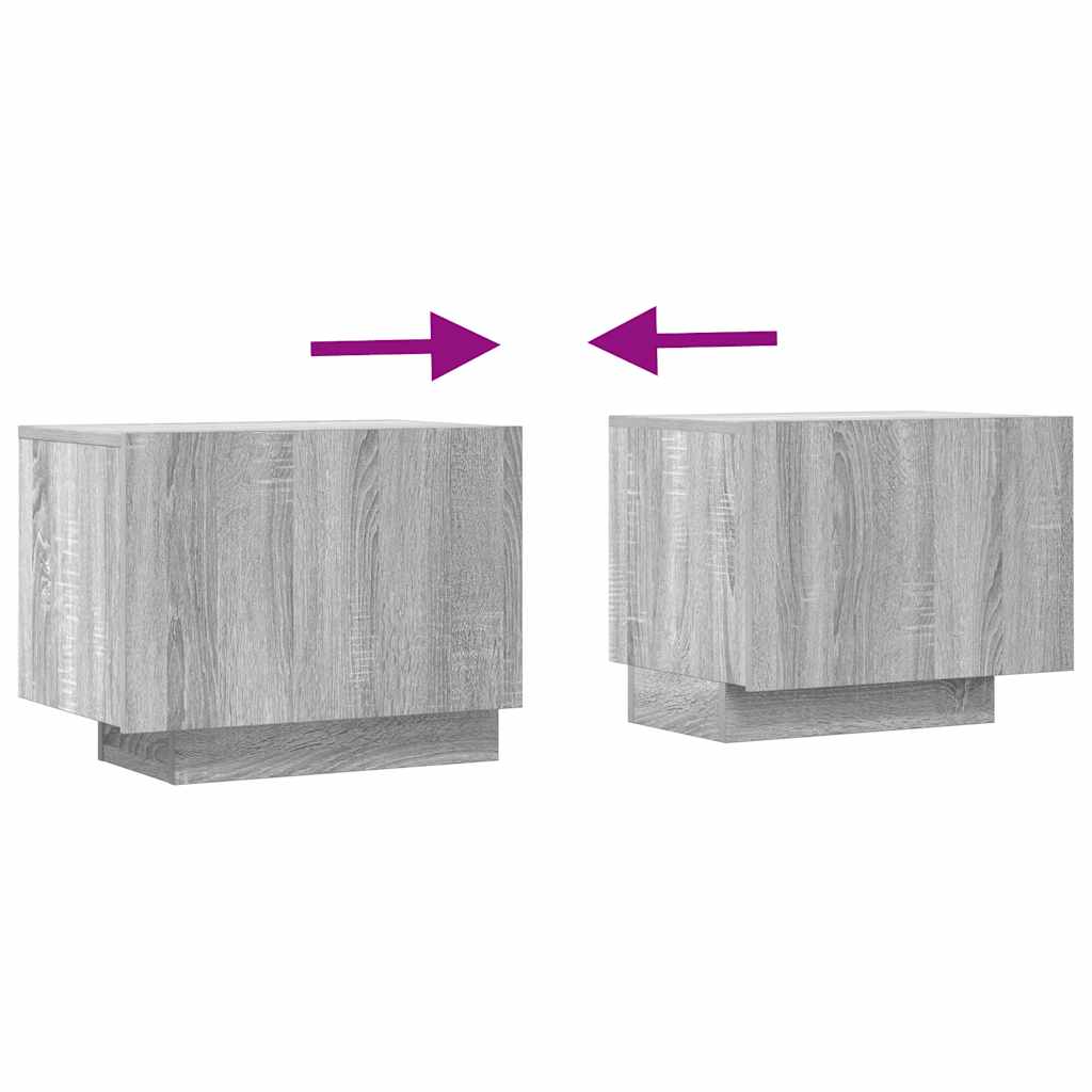 vidaXL TV Cabinet Grey Sonoma 100x35x40 cm Engineered Wood