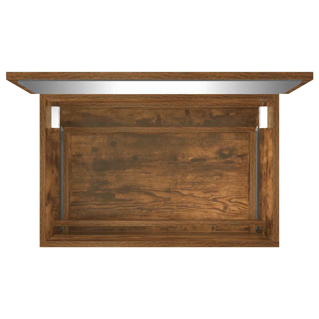 vidaXL 2 Piece Bathroom Furniture Set Smoked Oak Engineered Wood