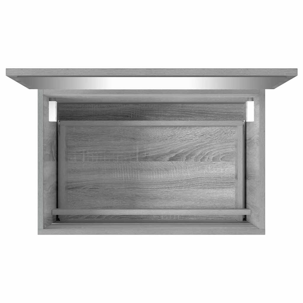 vidaXL 2 Piece Bathroom Furniture Set Grey Sonoma Engineered Wood