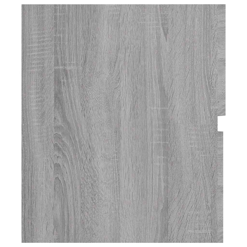 vidaXL 2 Piece Bathroom Furniture Set Grey Sonoma Engineered Wood