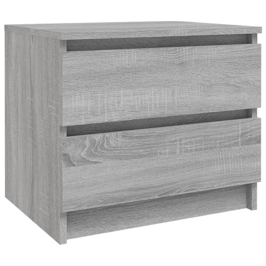 vidaXL Bed Cabinet Grey Sonoma 50x39x43,5 cm Engineered Wood