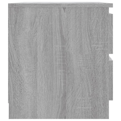 vidaXL Bed Cabinets 2 pcs Grey Sonoma 50x39x43,5 cm Engineered Wood