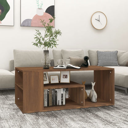 vidaXL Coffee Table | Brown Oak | Engineered Wood | 100x50x40 cm | Coffee Table