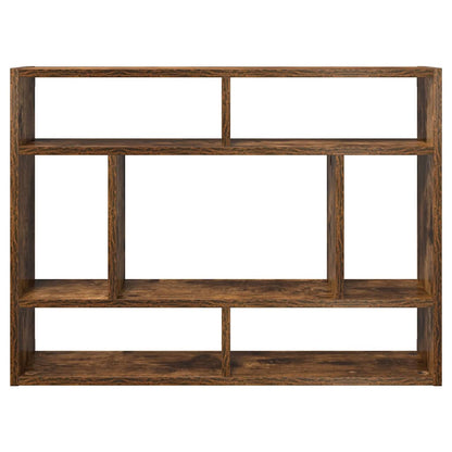 vidaXL Wall Shelf Smoked Oak 75x16x55 cm Engineered Wood