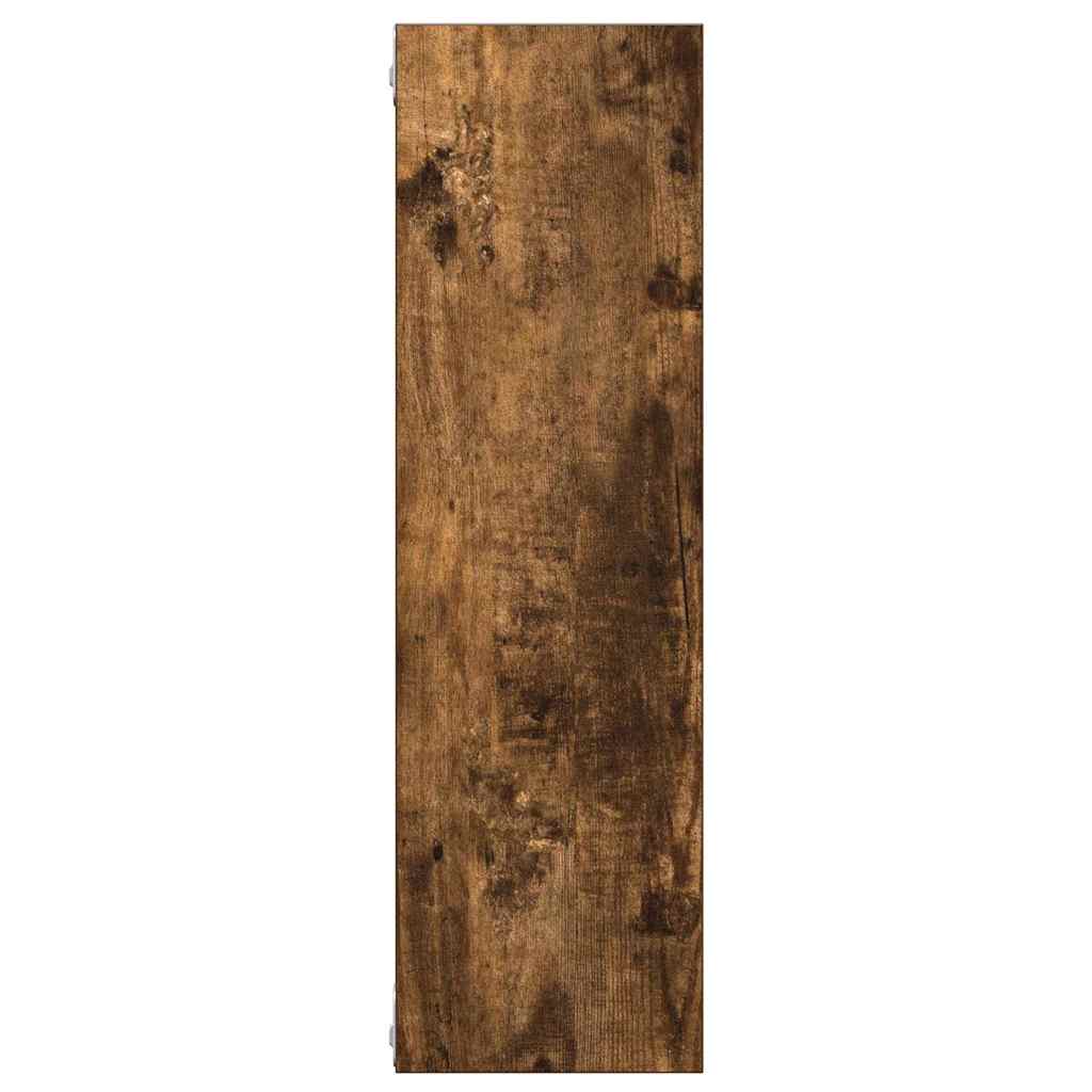 vidaXL Wall Shelf Smoked Oak 75x16x55 cm Engineered Wood