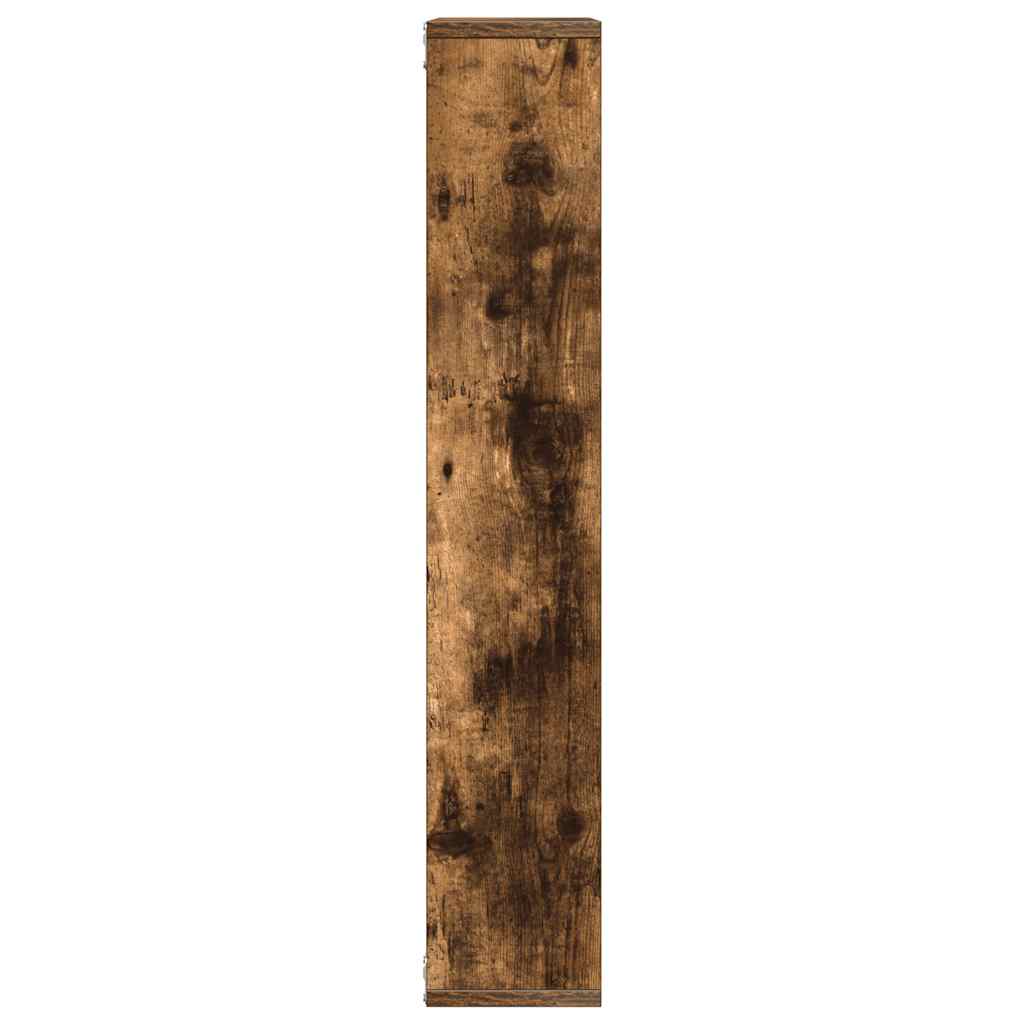vidaXL Wall Shelf Smoked Oak 36x16x90 cm Engineered Wood