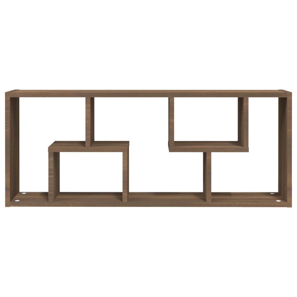 vidaXL Wall Shelf Brown Oak 36x16x90 cm Engineered Wood