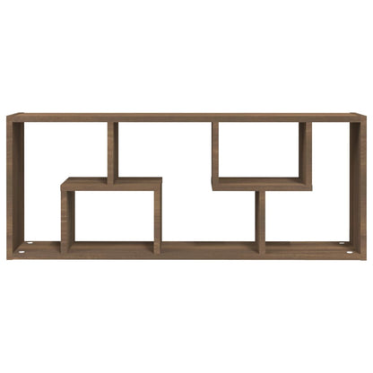 vidaXL Wall Shelf Brown Oak 36x16x90 cm Engineered Wood