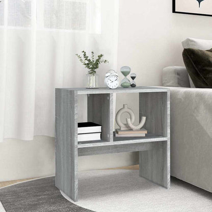 vidaXL Side Table Grey Sonoma 50x30x50 cm Engineered Wood