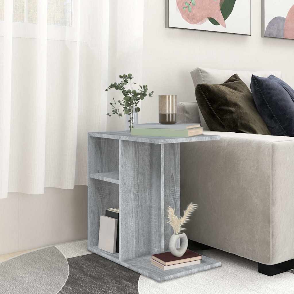 vidaXL Side Table Grey Sonoma 50x30x50 cm Engineered Wood