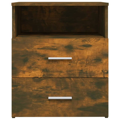 815858 vidaXL Bed Cabinet Smoked Oak 50x32x60 cm