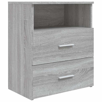 vidaXL Bed Cabinets 2 pcs Grey Sonoma 50x32x60 cm