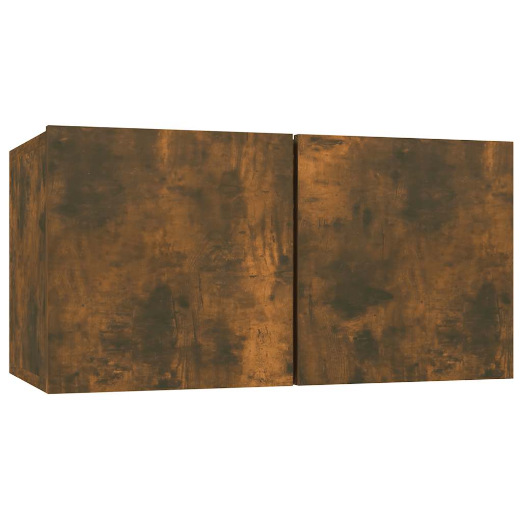 815867 vidaXL Hanging TV Cabinet Smoked Oak 60x30x30 cm Engineered Wood