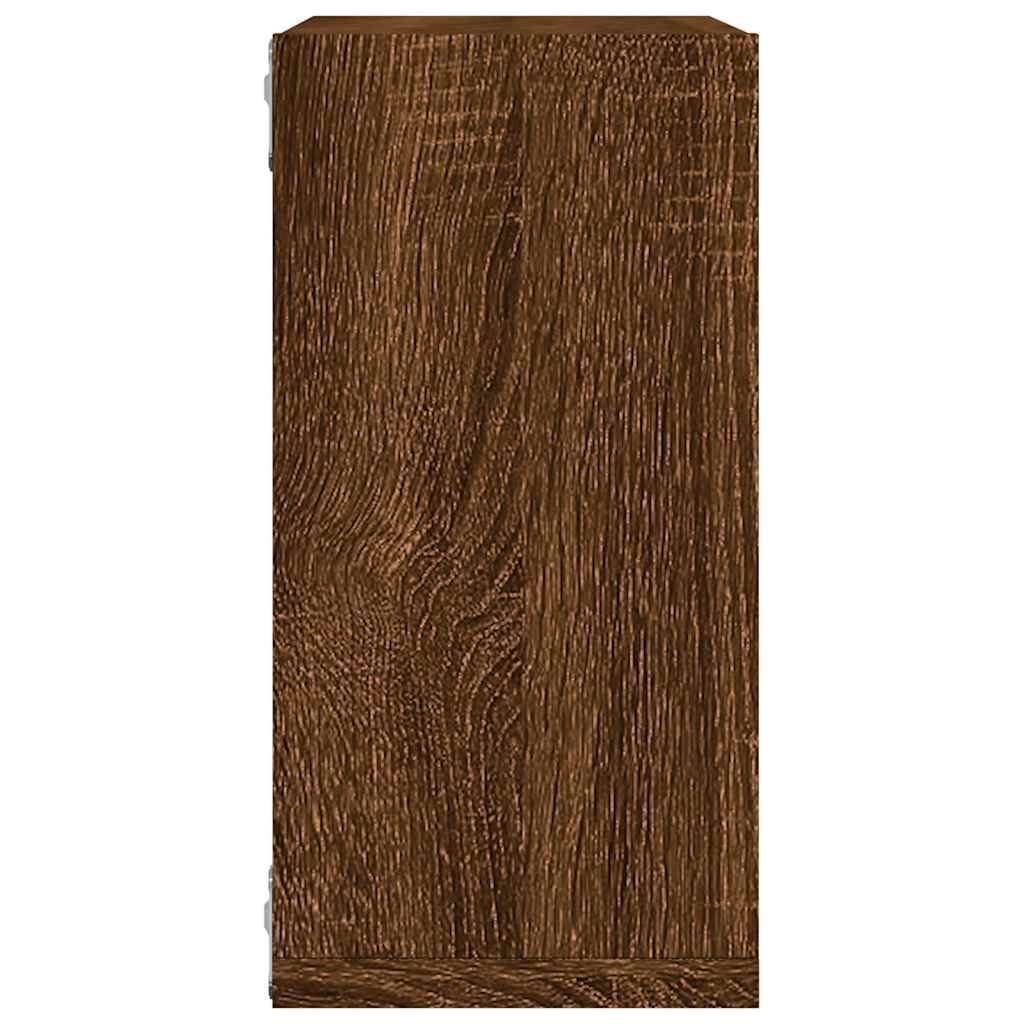 vidaXL Wall Cube Shelves 2 pcs Brown Oak 30x15x30 cm