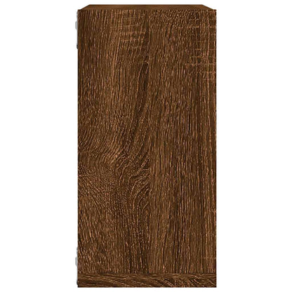vidaXL Wall Cube Shelves 2 pcs Brown Oak 30x15x30 cm
