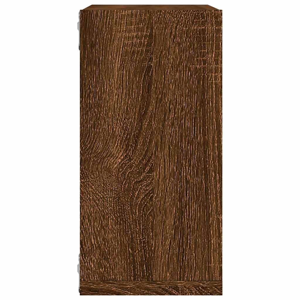 vidaXL Wall Cube Shelves 4 pcs Brown Oak 30x15x30 cm