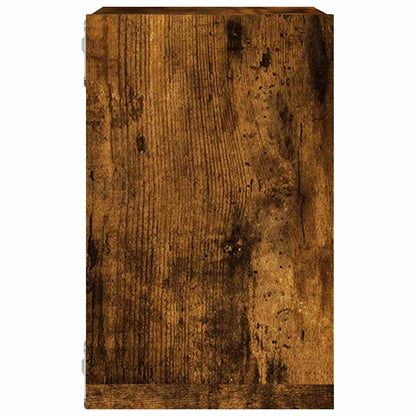 vidaXL Wall Shelves 2 pcs Smoked Oak 26 x 15 x 26 cm Engineered Wood
