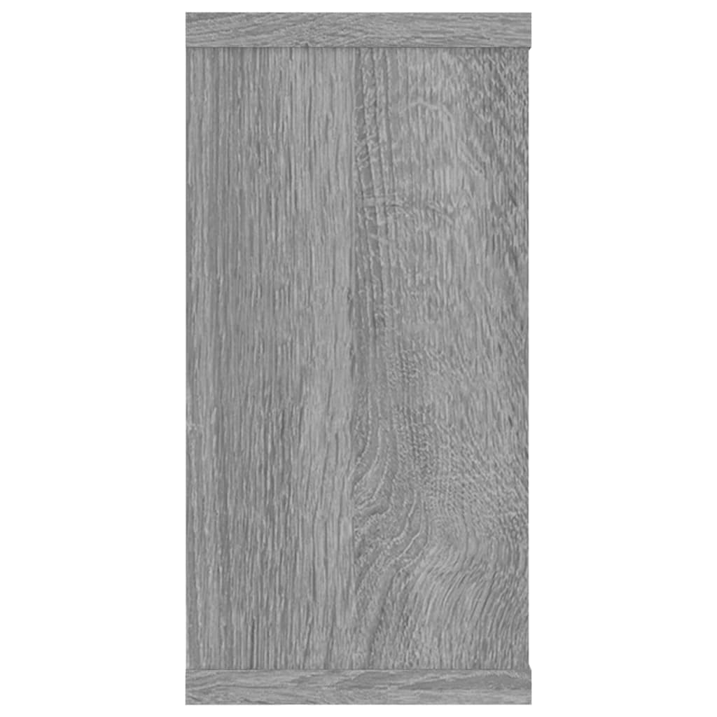 vidaXL Wall Cube Shelves 4 pcs Grey Sonoma 100x15x30 cm Engineered Wood