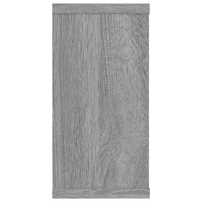 vidaXL Wall Cube Shelves 4 pcs Grey Sonoma 100x15x30 cm Engineered Wood