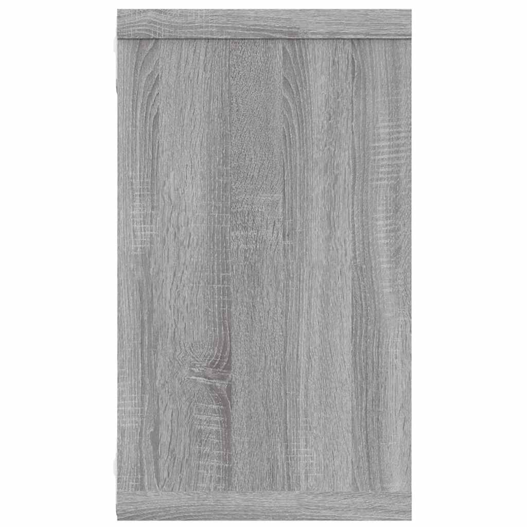 vidaXL Wall Cube Shelves 4 pcs Grey Sonoma 80x15x26.5 cm