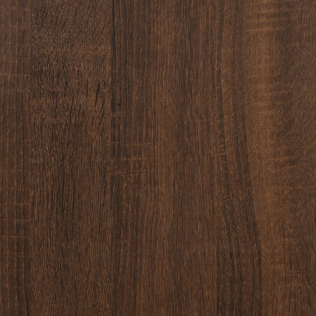 vidaXL Wall Cube Shelves 2 pcs Brown Oak 80x15x26.5 cm Engineered Wood